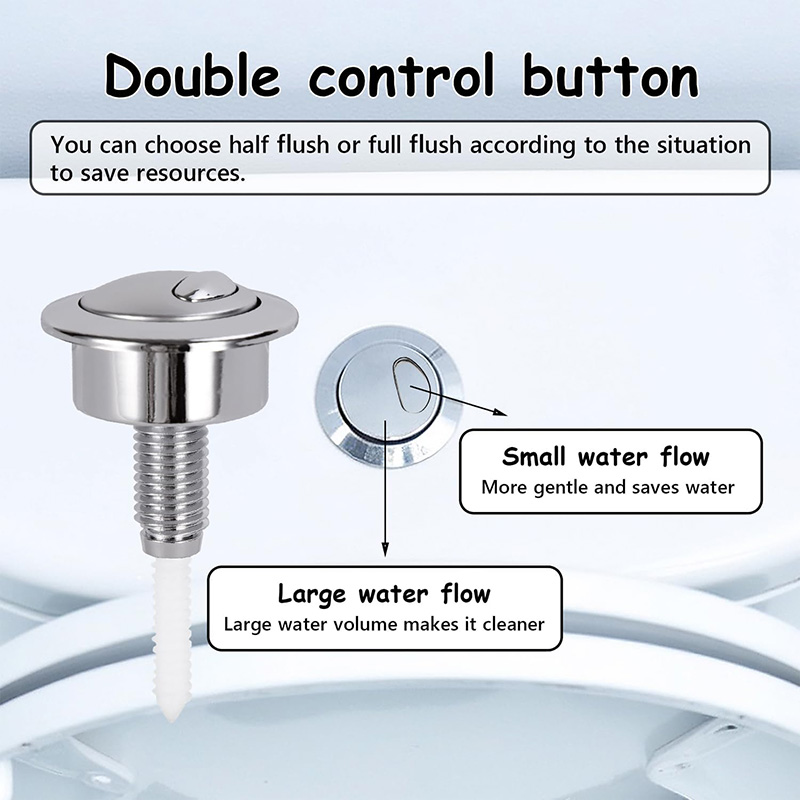 Dual Flush Toilet Button Flush - Toilet Flush Valve 评论和价格