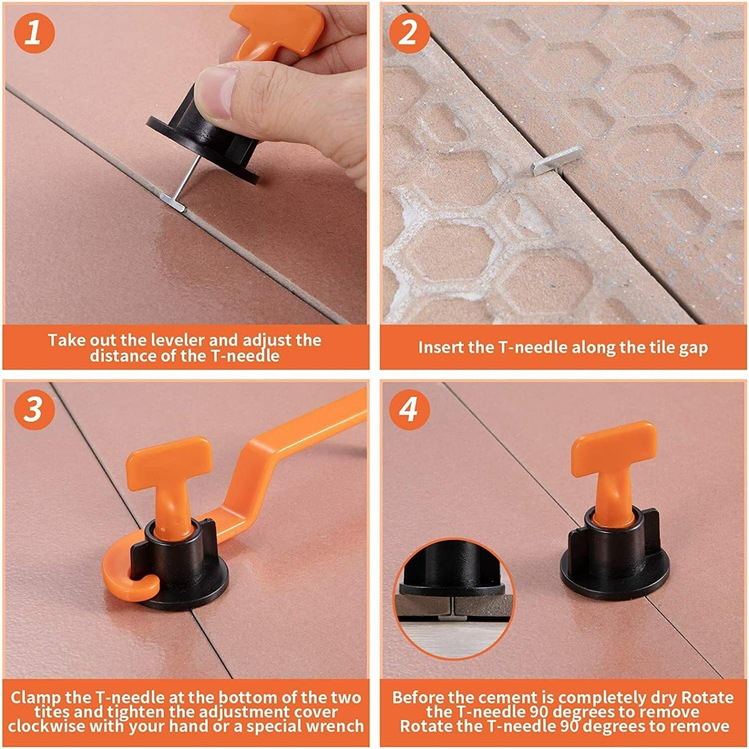 51Pcs Floor Tile Leveling Syst - Tile Leveling Clip 评论和价格