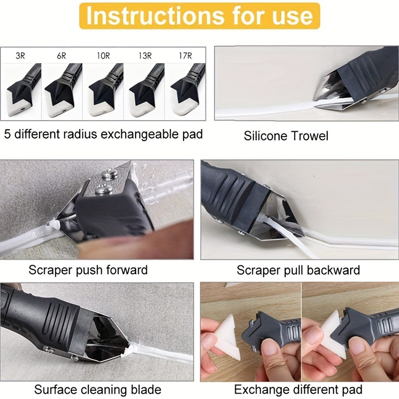 3 In 1 Silicone Scraper Sealan - Grout Saw Removal 评论和价格