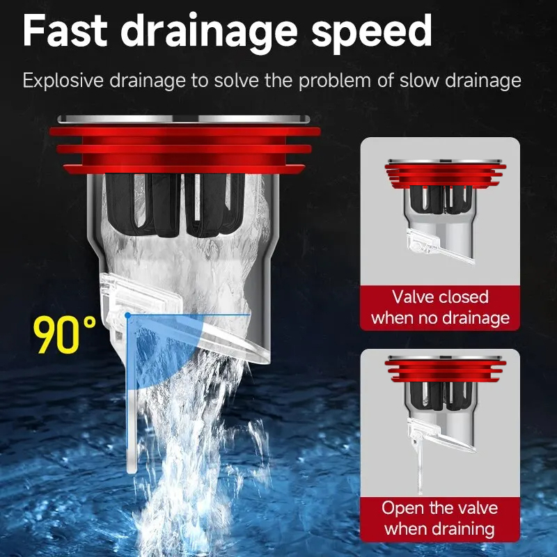 Odor Proof Floor Drain Valve S - Toilet Flush Valve 评论和价格