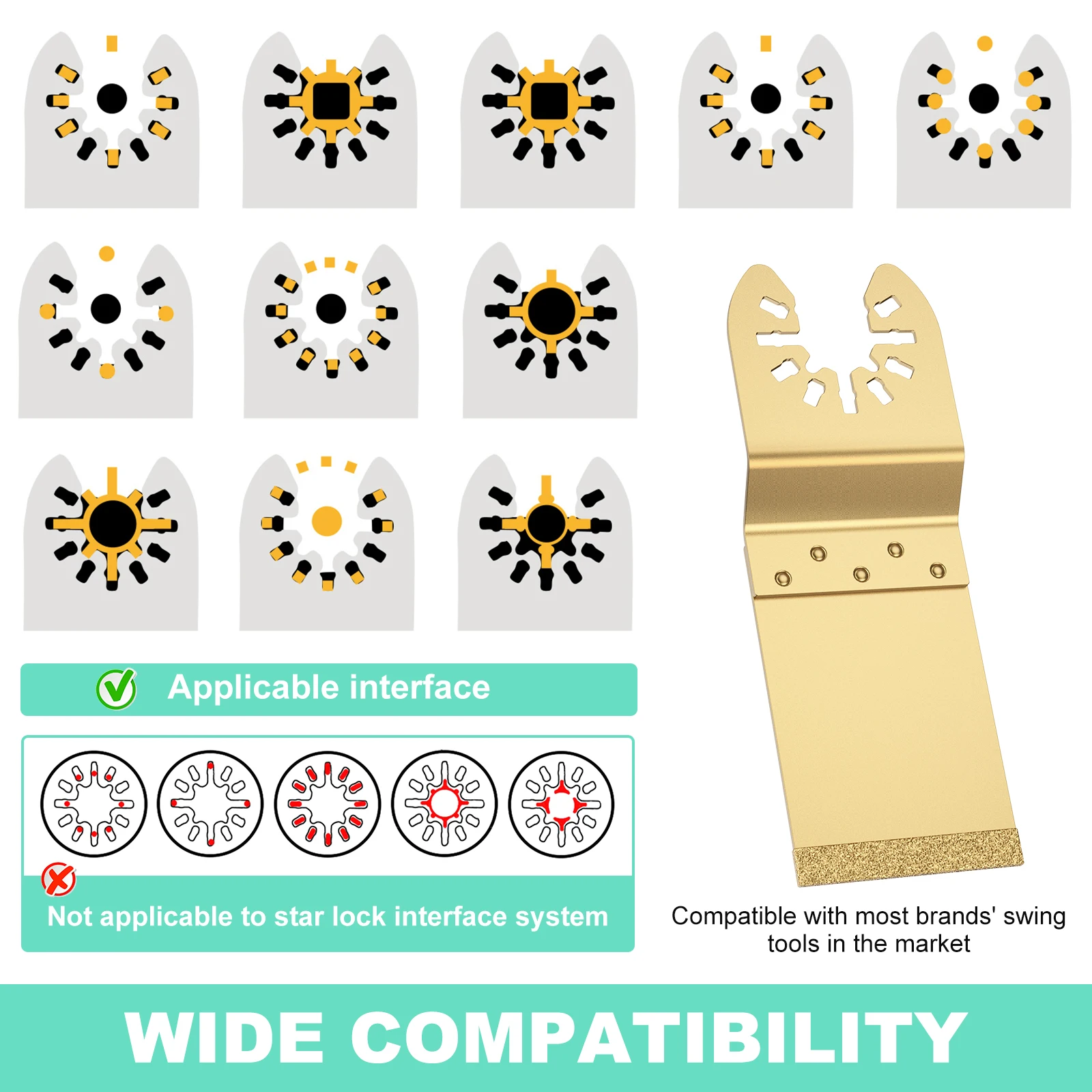 6pcs Oscillating Saw Blades 1- - Grout Saw Removal 评论和价格