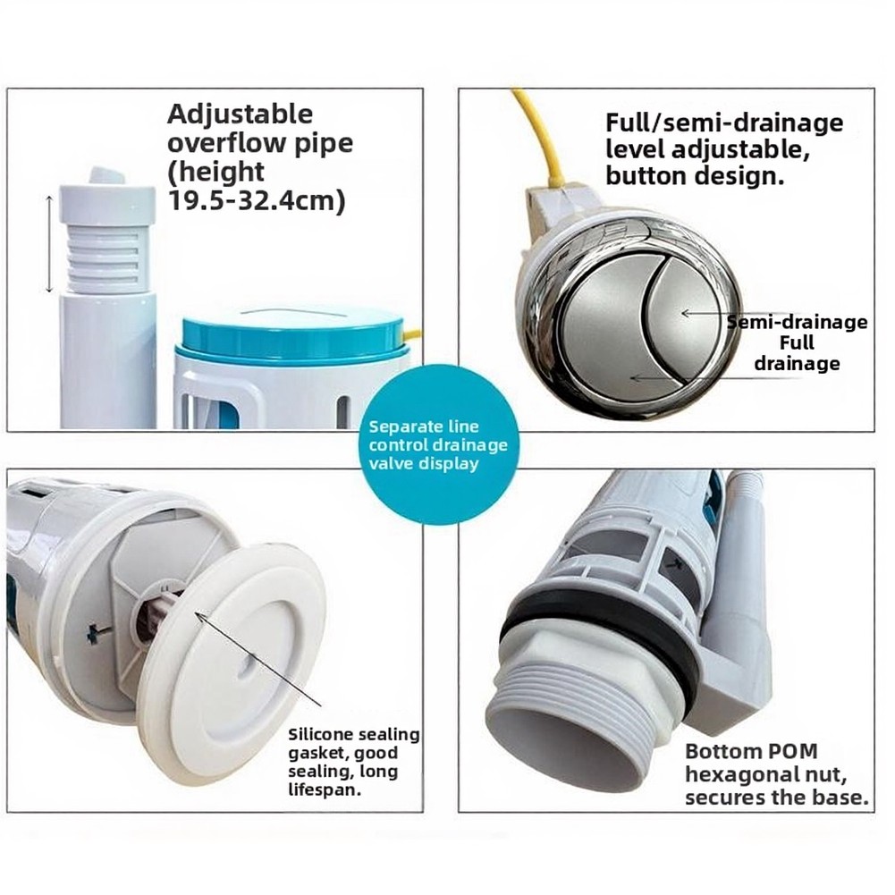 1 Piece Dual Flush Valve Cable - Toilet Flush Valve 评论和价格