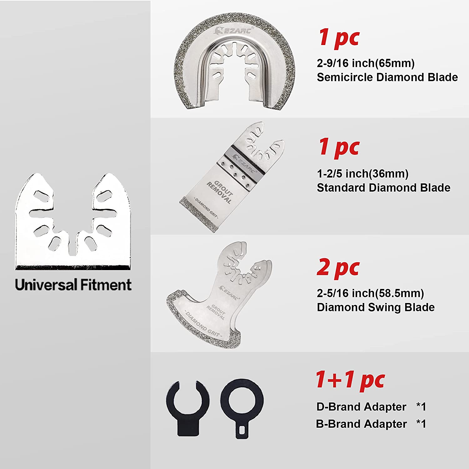 EZARC 4PCS Diamond Oscillating - Grout Saw Removal 评论和价格