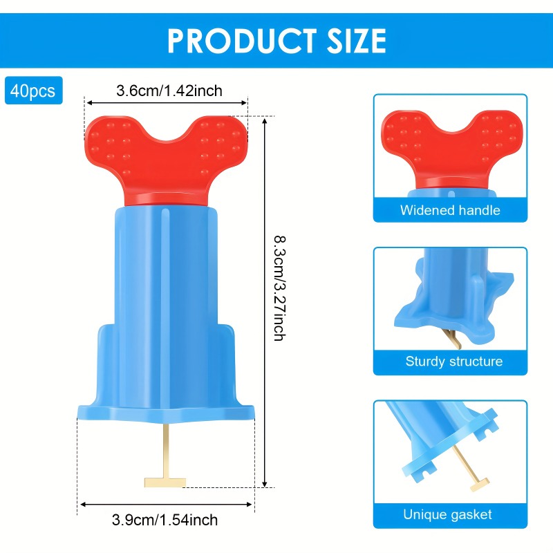 40Pcs New Design Tile Leveling - Tile Leveling Clip 评论和价格