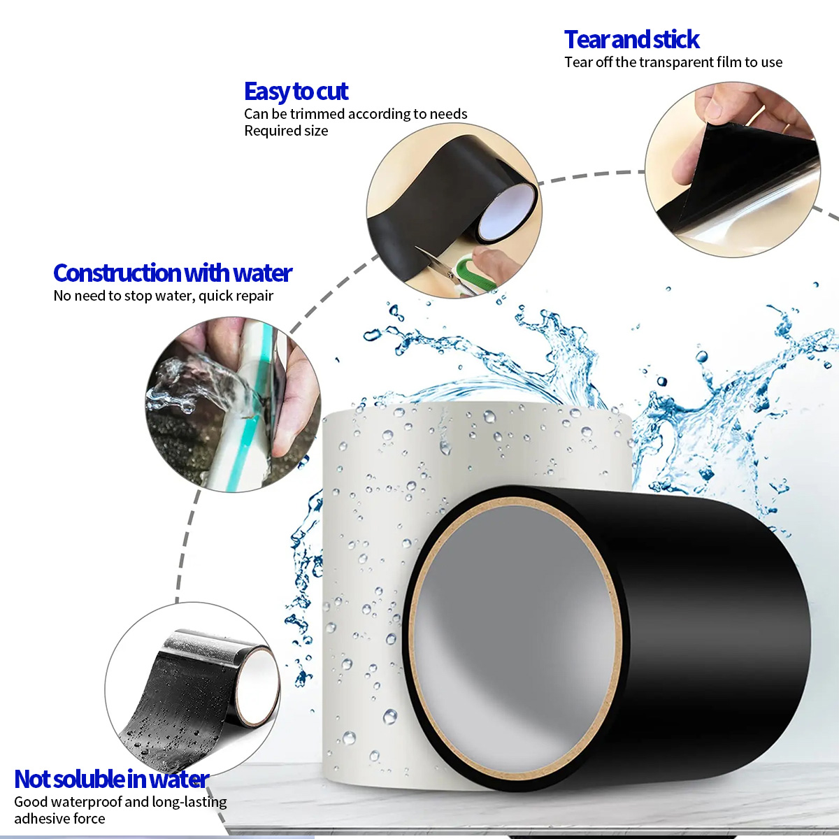 Waterproof Tape for Leak Repai - Roof Sealant Patch 评论和价格