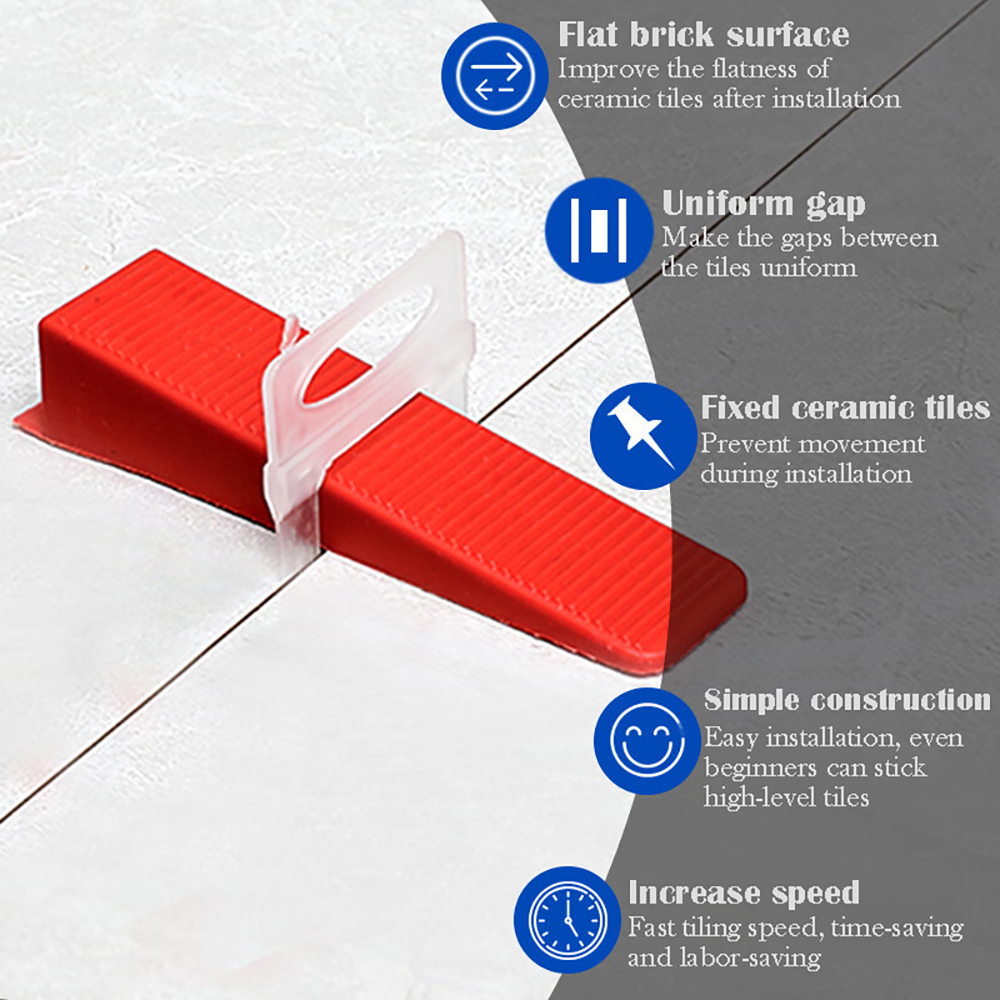 100PCS Ceramic Tile Leveling S - Tile Leveling Clip 评论和价格