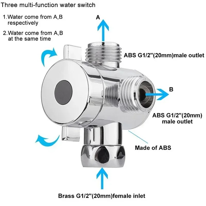 Diverter Valve G1/2 Splitter 2 - Toilet Flush Valve 评论和价格