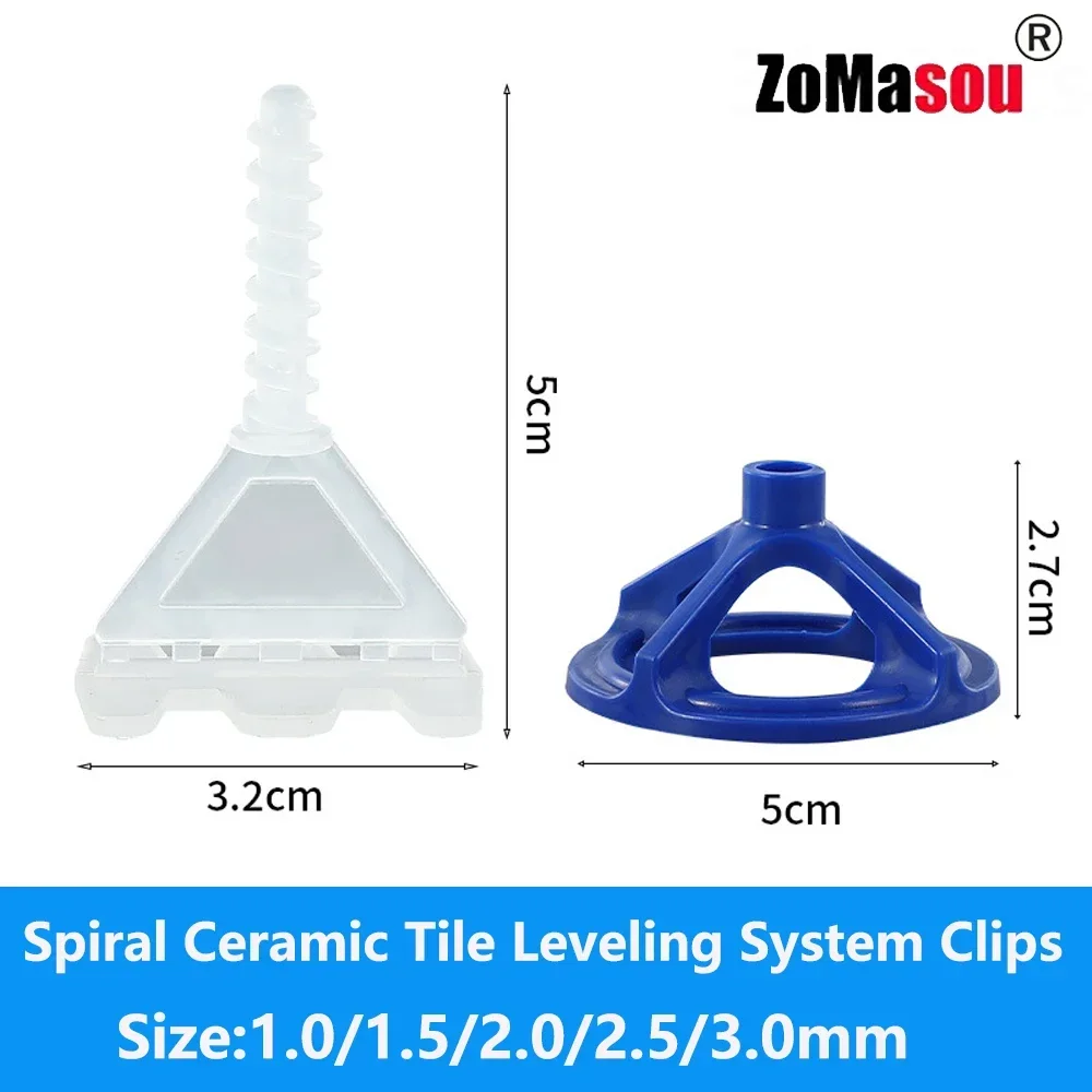 50-600Pcs Top Spiral Ceramic T - Tile Leveling Clip 评论和价格